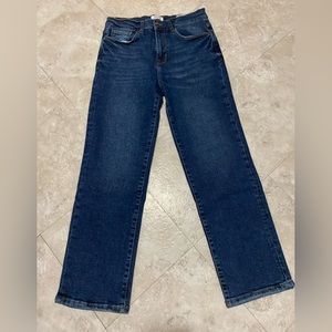 Kensie High Rise Ankle Straight Jeans